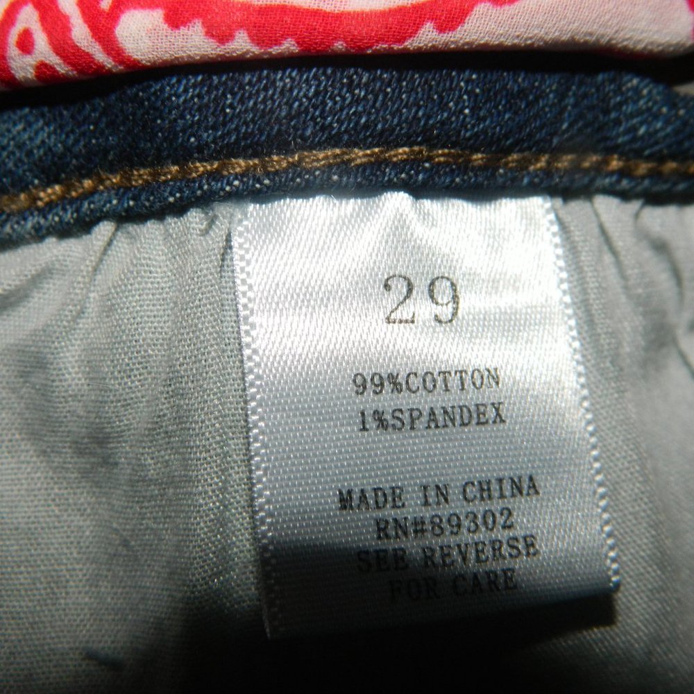 Altar’d State Jean Short - Red Scarf Belt Size 29 (K-29) - Picture 4 of 4